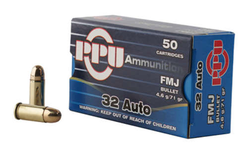 Ammunition Prvi Partizan Pistol 32ACP PPU 32ACP FMJ 71GR 50/1000 • Model: Pistol